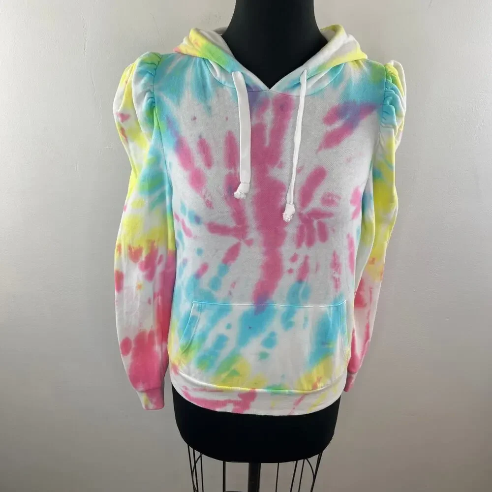 Generation Love Hoodie White Pink Cotton Drawstring Pocket Size X-Small XS - Picture 2 of 9